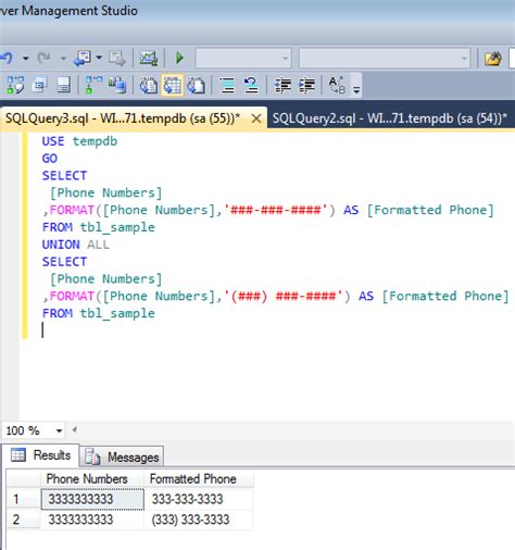 number format sql|sql format phone number function.